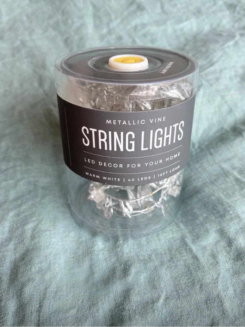 Mercury Innovations Metallic Vine String Lights - Warm White LED (Silver) Rose